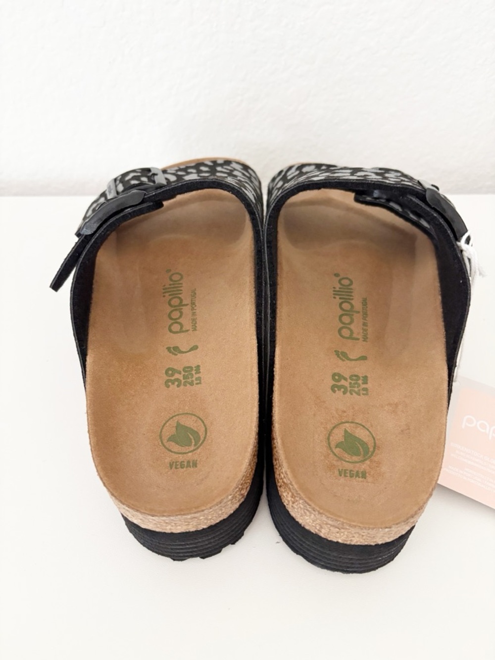 Birkenstock Papillio Arizona Grooved Platform Leopard Sandals EU 39 US 8-8.5 Nar - Picture 6 of 12